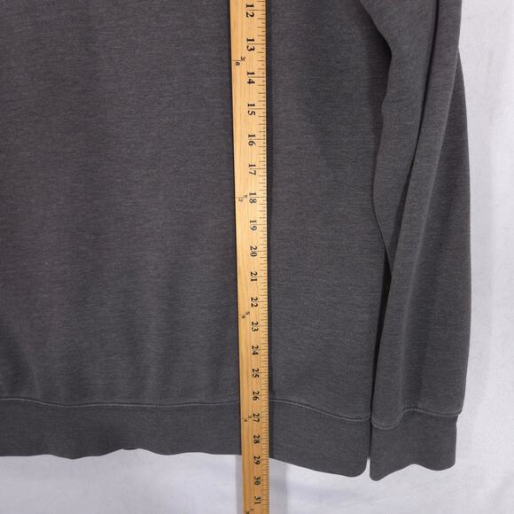 The North Face Hoodie Mens Large Gray Red Big Logo Outdoor Long Sleeve Pullover - Picture 7 of 11